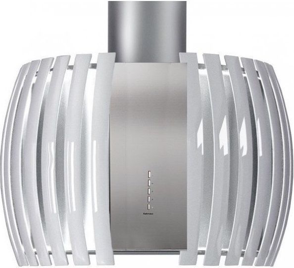 Вытяжка Falmec Design+ PRESTIGE isola 75 inox vetro bianco (800)