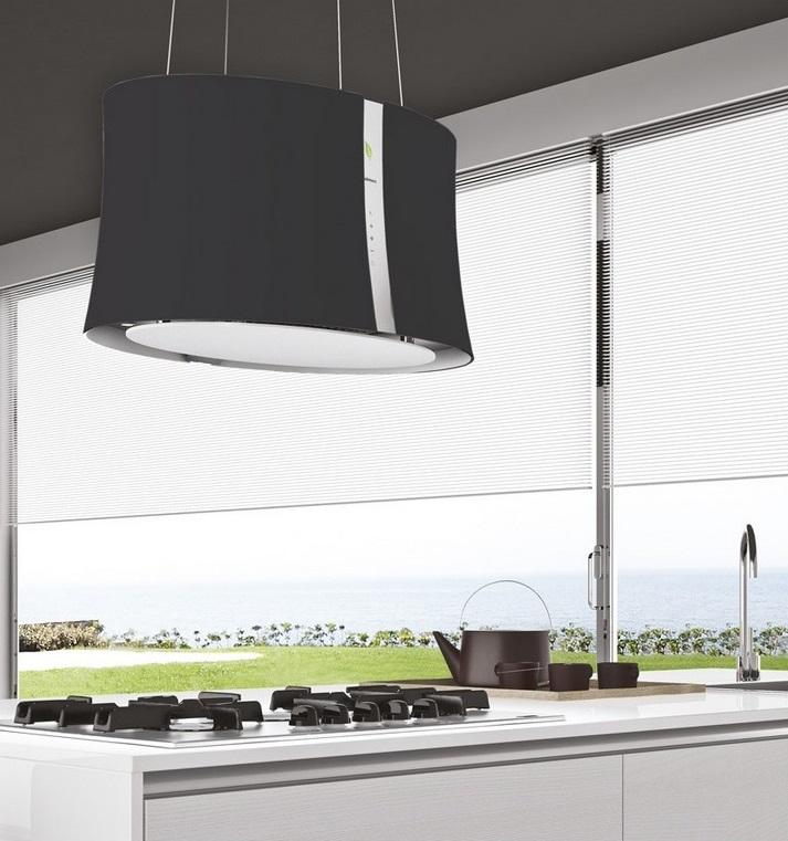 Вытяжка Falmec E.ion ZEPHIRO isola 67 vetro nero satinato (450) preview 4
