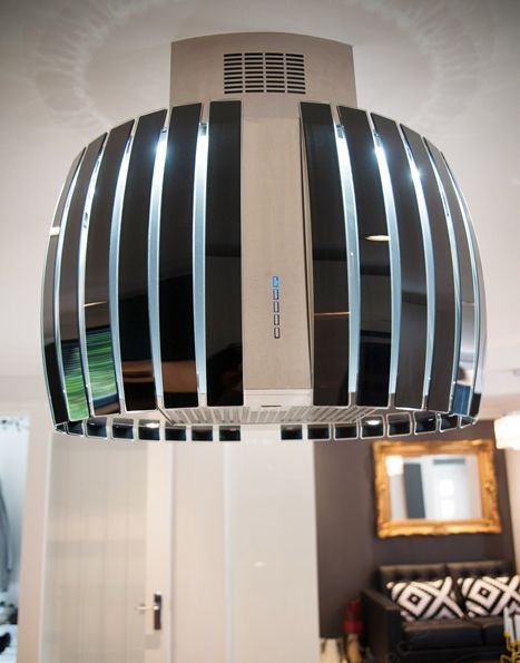 Вытяжка Falmec Design+ PRESTIGE isola 75 inox vetro nero (800) preview 4