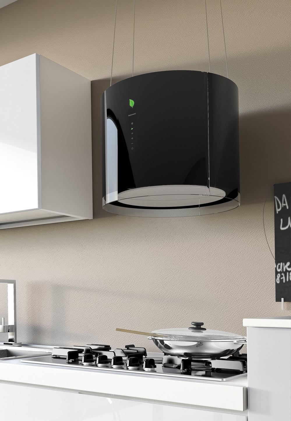 Вытяжка Falmec E.ion EOLO isola 45 vetro nero (450)