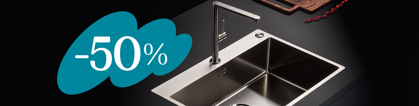 Премиум за половину цены — мойки и смесители Falmec со скидкой 50%