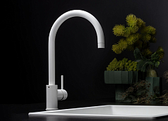 Смеситель Falmec Iseo Round Painted white