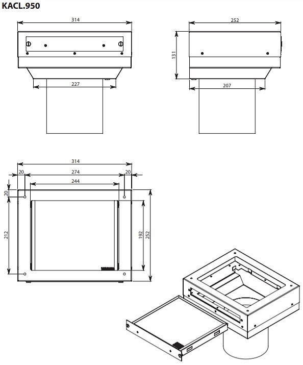 Угольно-цеолитный фильтр Falmec KACL.950 preview 2