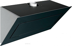 Вытяжка Falmec Design QUASAR 90 inox vetro nero (800)
