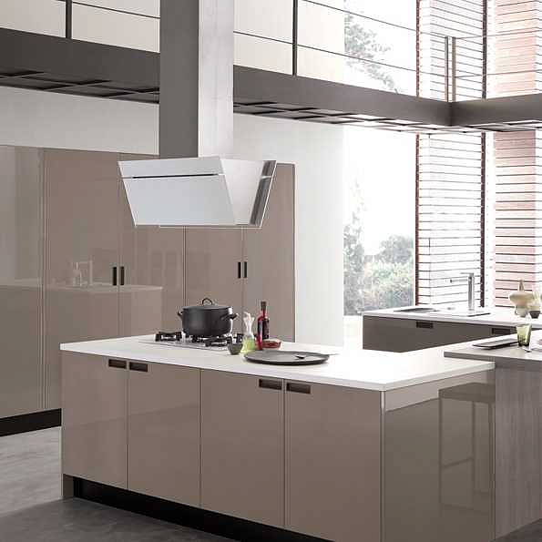 Вытяжка Falmec Design+ BUTTERFLY isola 90 inox vetro bianco (800) preview 2