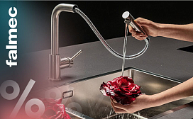 Премиум за половину цены — мойки и смесители Falmec со скидкой 50%