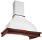 Вытяжка Falmec IRIS/MALIZIA WALNUT белый 90 (IRIS/MALIZIA WALNUT WHITE 90)