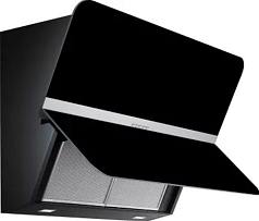 Вытяжка Falmec Silence FLIPPER NRS 85 inox vetro nero (800)