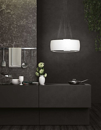 Вытяжка Falmec Circle.Tech SOFFIO isola 58 vetro bianco satinato (600)