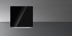 Вытяжка Falmec Design+ LAGUNA isola 60 inox vetro nero (800)