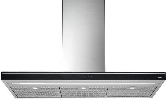 Вытяжка Falmec Design LUCE isola 90 inox vetro nero (800) preview 1