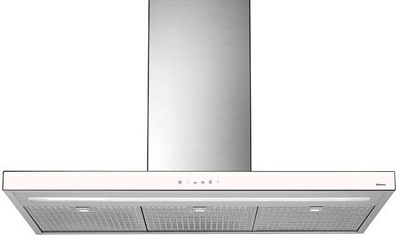 Вытяжка Falmec Design LUCE isola 90 inox vetro bianco (800) preview 1