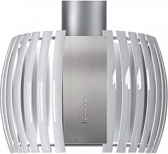 Вытяжка Falmec Design+ PRESTIGE isola 75 inox vetro bianco (800)