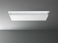 Вытяжка Falmec Design+ ECLISSE soffitto 120 inox vetro bianco