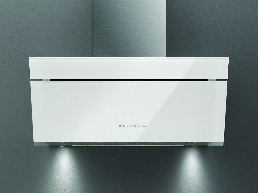 Вытяжка Falmec Design+ BUTTERFLY 90 inox vetro bianco (800) preview 2