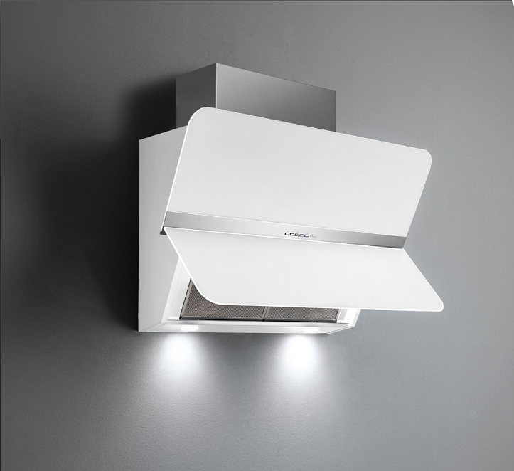 Вытяжка Falmec Silence FLIPPER NRS 85 inox vetro bianco (800) preview 4