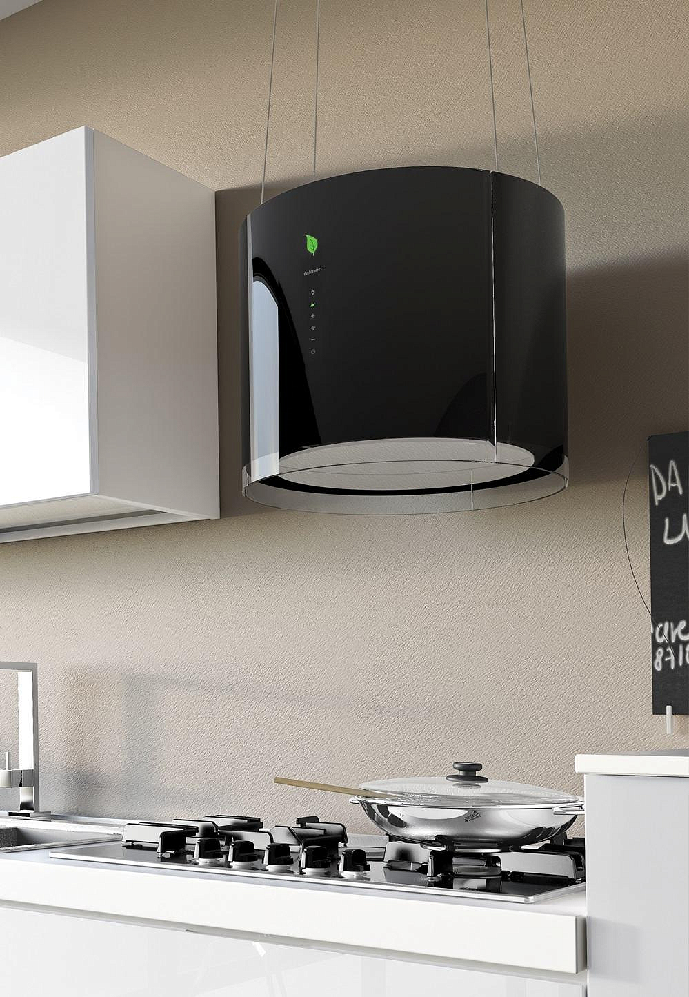 Вытяжка Falmec E.ion EOLO isola 45 vetro nero (450) preview 2