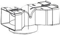 Дефлектор для режима рециркуляции и угольный фильтр Тип 2 Falmec KACL.860
