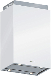 Вытяжка Falmec Design+ LAGUNA isola 60 inox vetro bianco (800)
