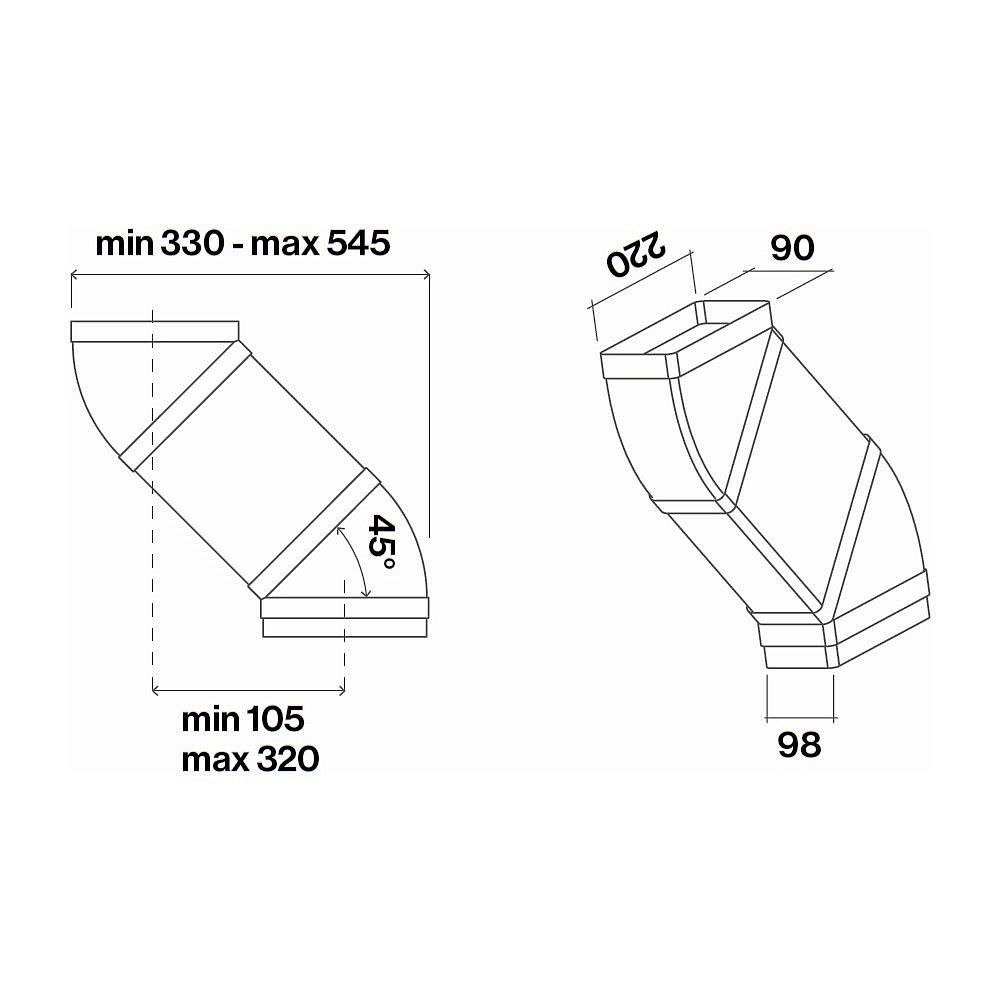 Дополнительный воздуховод Falmec KACL.345 preview 1