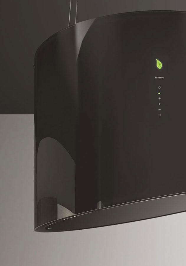 Вытяжка Falmec E.ion SPRING isola 80 vetro nero (600) preview 2