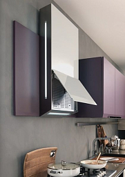 Вытяжка Falmec Design+ GHOST 60 inox vetro bianco (600)
