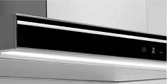 Вытяжка Falmec Silence LUMINA NRS 120 inox vetro nero (800)