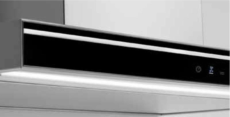 Вытяжка Falmec Silence LUMINA NRS 120 inox vetro nero (800) preview 3