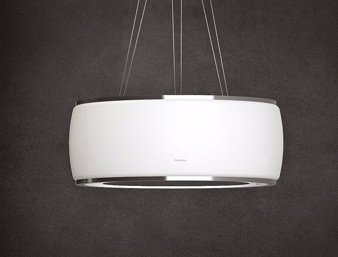 Вытяжка Falmec Circle.Tech SOFFIO isola 58 vetro bianco satinato (600) preview 2