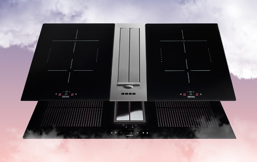 Схема встраивания для варочной панели Falmec PIANO INDUZIONE (59 х 52) (Con Controllo Cappa)